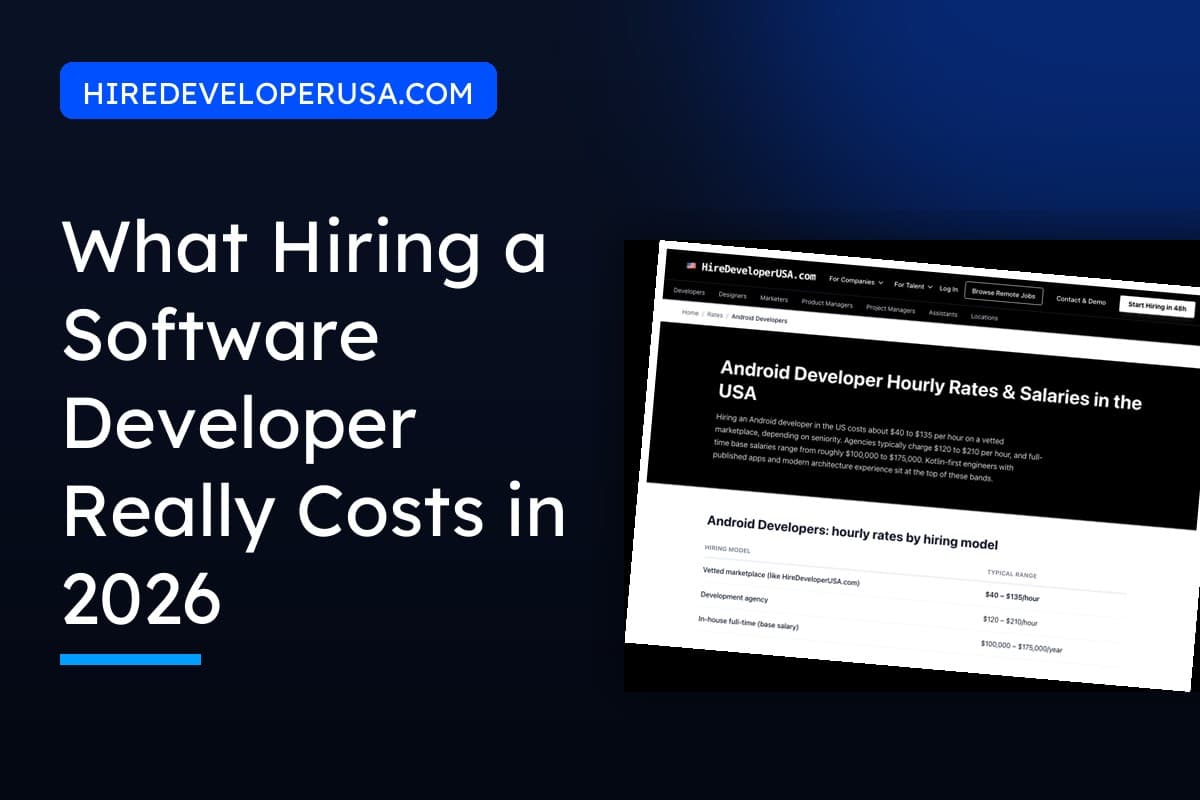 Cost to hire a software developer in 2026: US hourly rates by hiring model