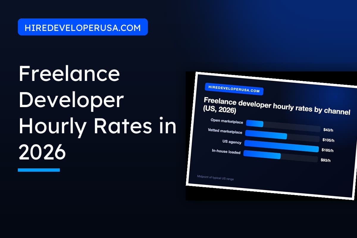 Freelance developer hourly rates in the US in 2026, compared by hiring channel