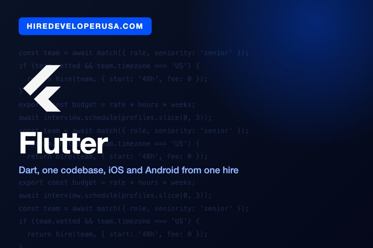 Card for Flutter, the Dart based framework that lets one hire ship a single codebase to both the iOS and Android app stores.