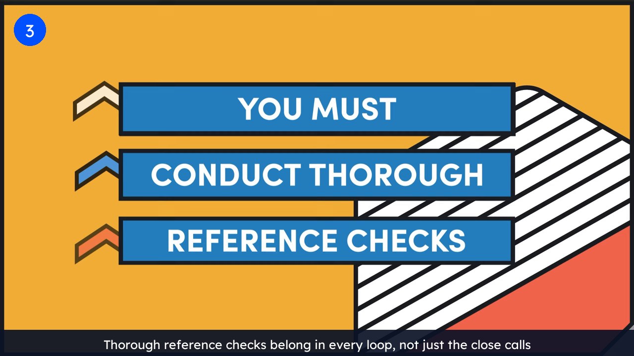 Slide reading you must conduct thorough reference checks, a step many teams rush when hiring software developers in Chicago